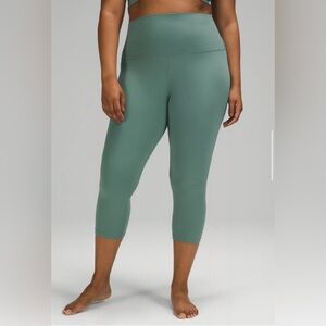 Lululemon Align Super High-Rise Crop 21-inch in Tidewater Teal size 10